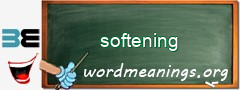 WordMeaning blackboard for softening